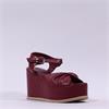 Marco Moreo Buenos Aires Platform Sandal - Burgundy Leather
